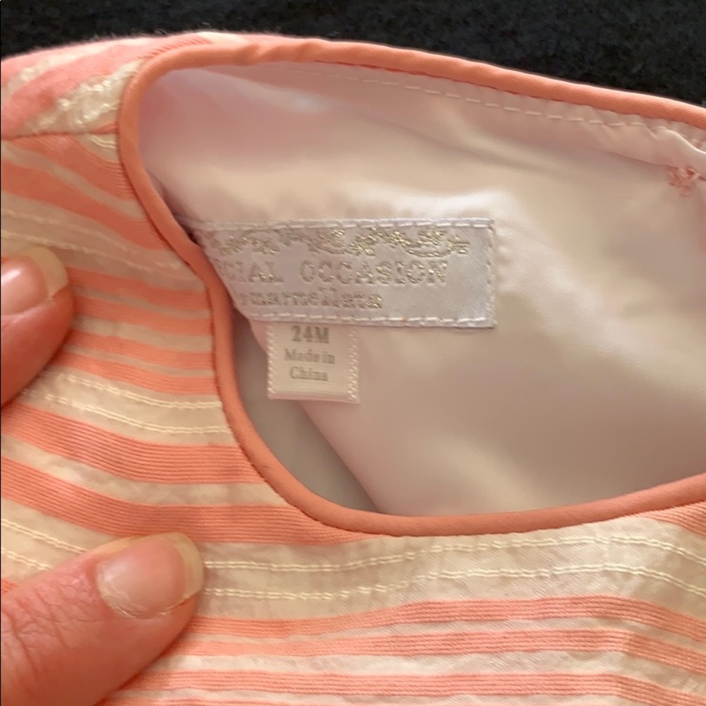 Peach toddler dress - Picture 3 of 4